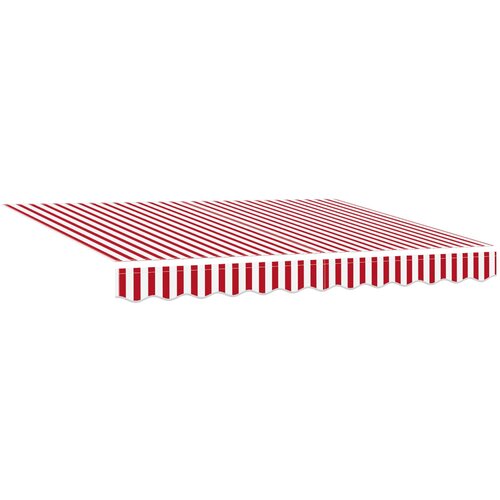  Povlačivi tende Crvena i bijela 300 x 250 cm Poliester i metal Slike