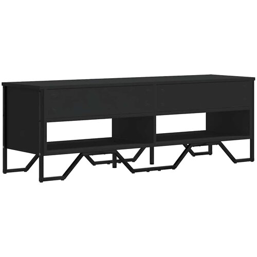  ormarić crni 122 x 34 x 41 cm od konstruiranog drva Slike
