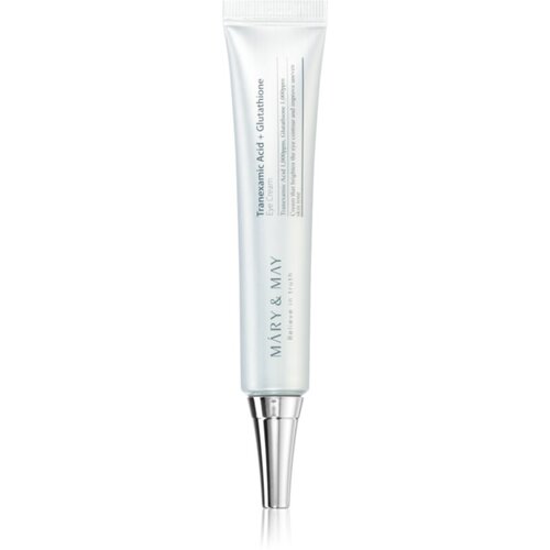 MARY & MAY Tranexamic Acid + Glutathione Eye Cream krema proti gubam za predel okoli oči za redukcijo oteklin in temnih kolobarjev 30 g Cene