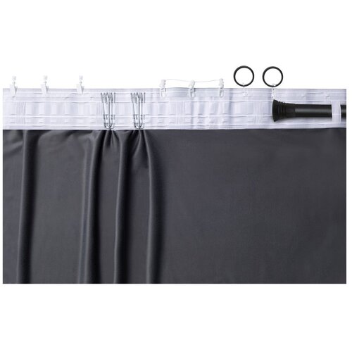 Filumi Črna žametna zavesa za delno zatemnitev 200x250 cm Velto &amp;ndash; Slike
