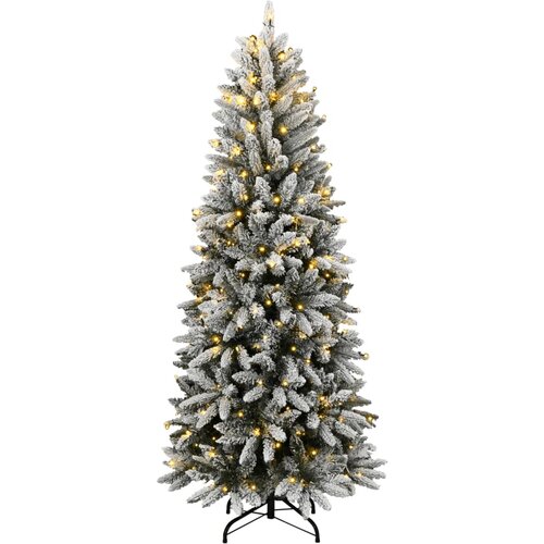  Umjetno božićno drvce sa 150 LED žarulja i snijegom 120 cm Slike