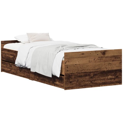  Krevetna konstrukcija Staro drvo 90 x 200 cm Konstruirano drvo Slike