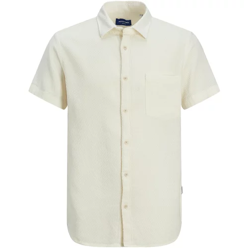 Jack & Jones Košulja 'TAMPA DOBBY' vuneno bijela