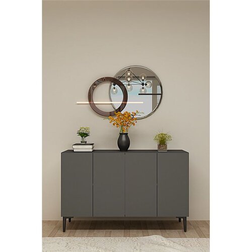 Hanah home Komoda s ladicama, 120x79x32cm, antracit Cijene