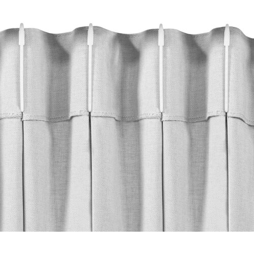  Curtain CARMENA color mustard style classic flex 9.5 cm with double pleat braid 220x270 HOMEDE Slike