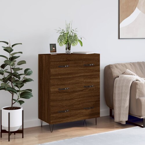 VidaXL Komoda boja smeđeg hrasta 69 5x34x90 cm od konstruiranog drva Slike