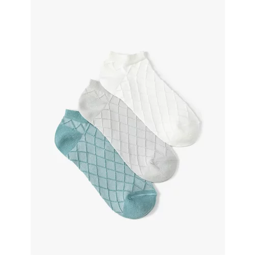 Koton 3-Piece Booties Socks Set Multicolor Textured