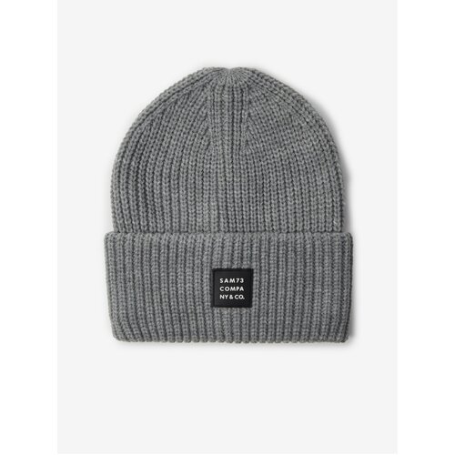 SAM73 Grey ribbed winter beanie SAM 73 Dublin - Mens Cene