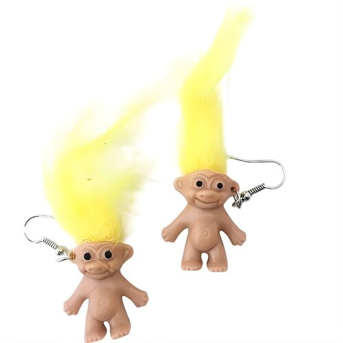 IZMAEL Uhani Troll-38695 - Rjava / Rumena Cene