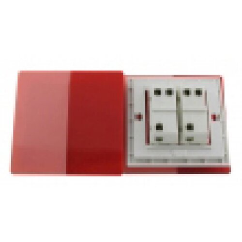  Zidni prekidač ART F serije, dvopolni, klasični i/ili naizmenični 250V - 10А, crvena Pantone paleta boja, model ARTF4 Cene