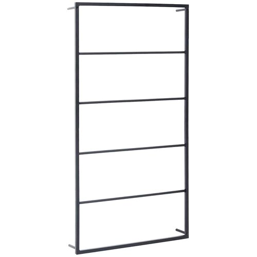  Stalak za ručnike crni 60 x 10 x 116 cm čelični Slike