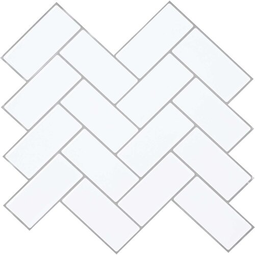  Pločica riblja kost 50 pcs Bijela siva 30 x 30 cm Cijene