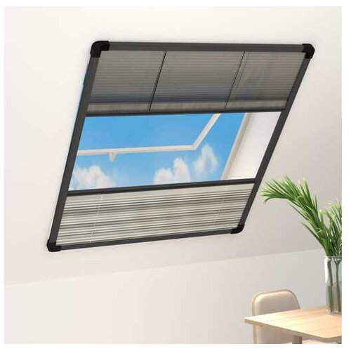  Plise komarnik za okna aluminij 80x100 cm s senčilom Cene
