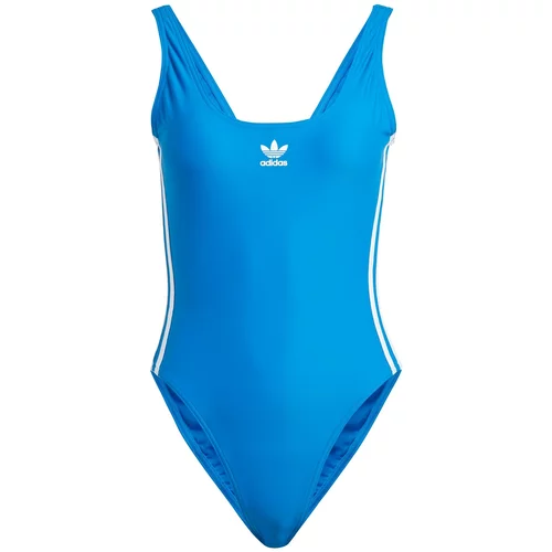 Adidas Jednodijelni kupaći kostim 'Adicolor 3-Stripes' tirkiz / bijela