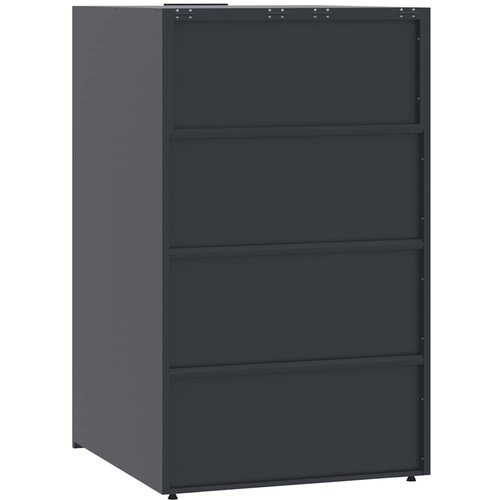  Spremi&amp;scaron;te za 2 kante za otpad antracit 138x79x117 cm čelično Slike