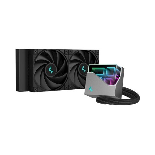 DeepCool Komplet za tekočinsko hlajenje AIO Liquid Cooler LT520, 240mm, RGB, črn Cene