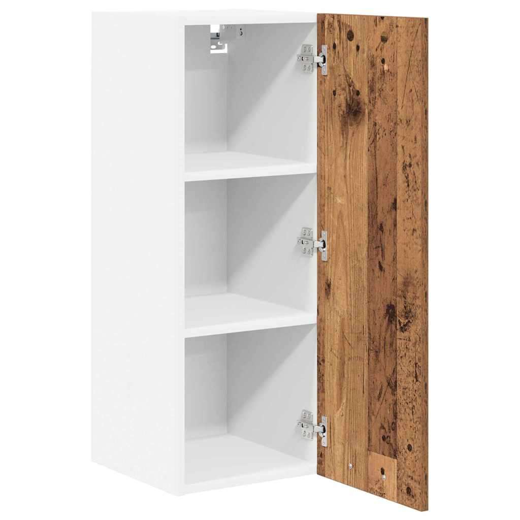  Viseći ormarić Riga 2 pcs Beton siva i bijela 30 x 31 x 80 cm Slike