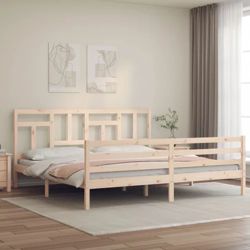  Okvir kreveta s uzglavljem veliki bračni od masivnog drva
