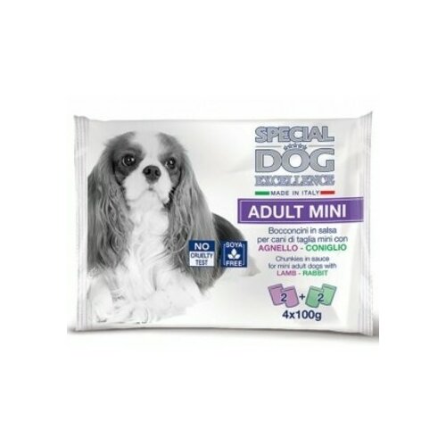 Monge special dog excellence sos za pse adult mini - zec/jagnjetina 4x100g Cene