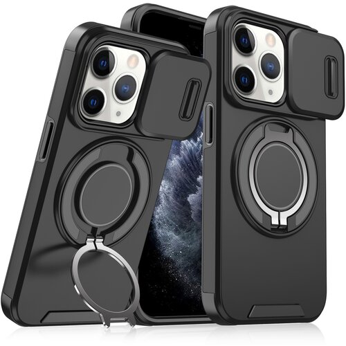 Torbica camshield ring stand za iphone 11 pro max crna Slike