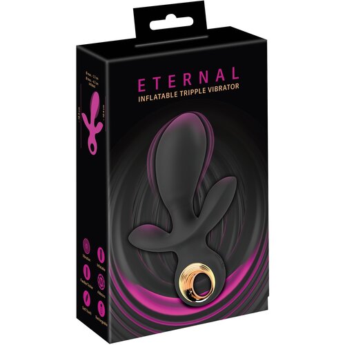 Eternal - trostruki vibrator s pumpom (crni) Cijene