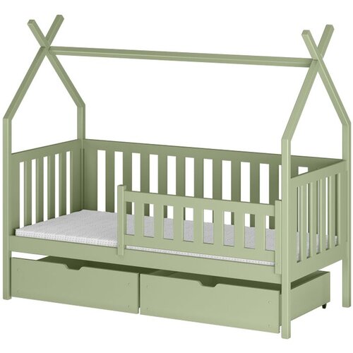  Drveni dječji krevet Simba s ladicom - olive - 190x90 cm - Bez madraca Slike