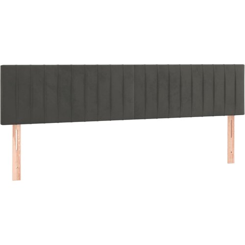 Maison Chic Posteljno vzglavje - Vzglavna omarica 2 kosa temno siv 90x5x78/88 cm žamet, (22077981) Cene