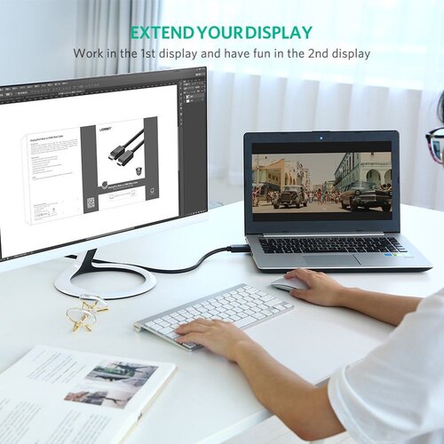 Ugreen DisplayPort na HDMI kabel 4K2K / 30Hz, 5m Slike