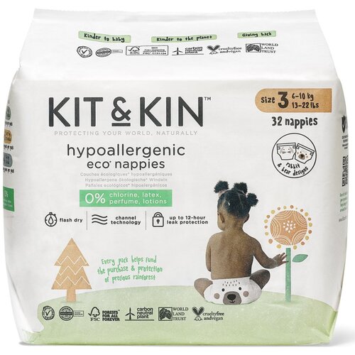 KIT&KIN kit & kin pelene veličina 3 6-10Kg (32 pack) Cene