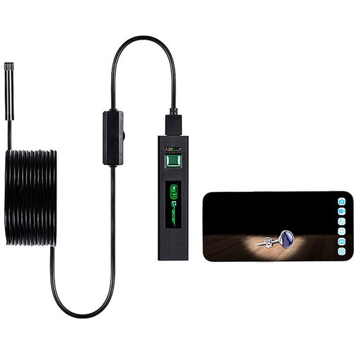  Kamera, endoskopska, LED, WiFi, vodootporna - HARDWIRE 5M 8MM LED WIFI, Crna Cijene