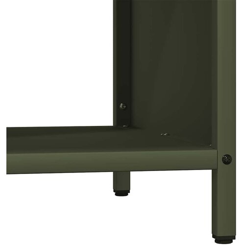  Stalak za drva za ogrjev s drvenim vrhom 100,5x35,5x40 cm Slike