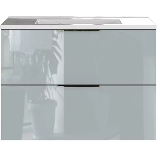 Germania Siva nizka viseča omarica z umivalnikom 81x61 cm Vasio -