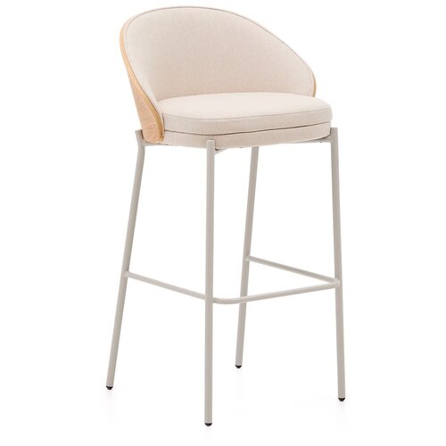 Kave Home Bež/u svijetloj prirodnoj boji barska stolica (visine sjedala 77 cm) Eamy – Cijene
