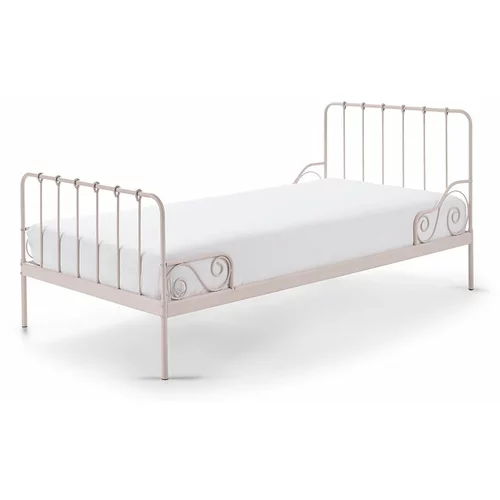 Vipack ružičasti metalni dječji krevet Alice, 90 x 200 cm