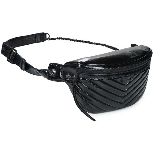 Ikks Torbice za okrog pasu 1440 POCKET BELT VARNISH Črna Cene