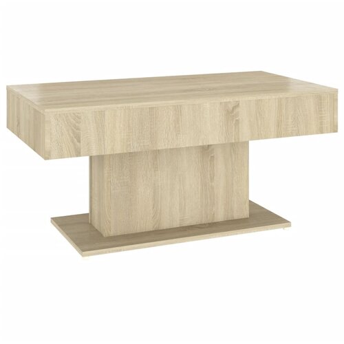 Maison Chic Klubska mizica - kavna mizica - Nizka mizica sonoma hrast 96x50x45 cm iverna plo&amp;scaron;ča, (21752831) Slike