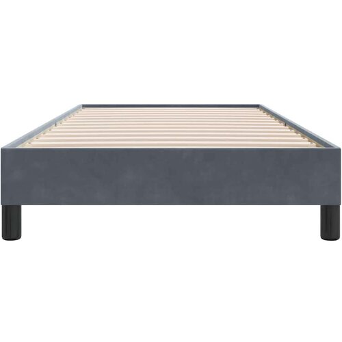 VidaXL Okvir kreveta bez madraca tamnosiva 100x210 cm bar&amp;scaron;un Slike