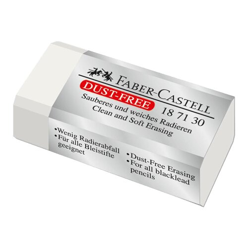 Faber-Castell gumica za brisanje Dust-Free 187130 (Bela) Bela 30 kom Slike