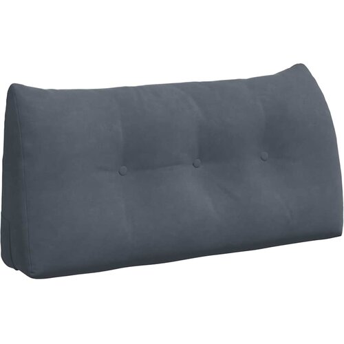 vidaXL Poglavni vzglavnik Temno siva 100 x 24 x 50 cm Žamet, (5000277951) Cene