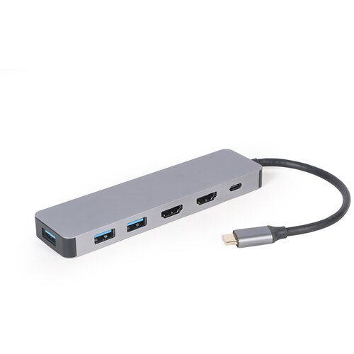 Docking station GEMBIRD USB adapter Type-C 3-in-1 multi-port adapter Hub + HDMI + PD, A-CM-COMBO3-03 Cene