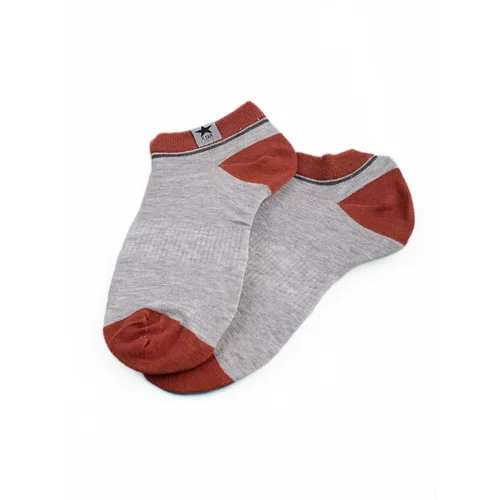 TRENDI Two-tone men's socks gray brown