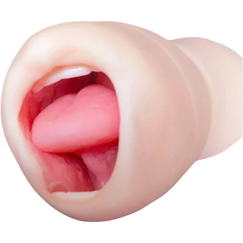 Tracy&#039;s Dog Tracy&#39;s Dog Cup - realistična umjetna usta s masturbatorskim zubima (prirodnim)