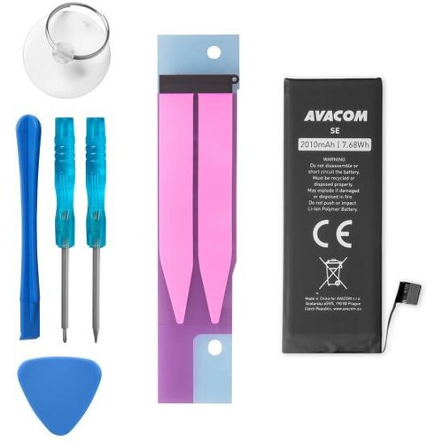 AVACOM Baterija za Apple iPhone SE - visoka zmogljivost, Li-Ion 3,82 V 2010 mAh (nadome&amp;scaron;ča 616-00106), (20777012) Slike