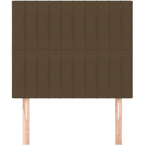  Uzglavlje tamnosmeđe 90x5x118/128 cm tkanina Slike