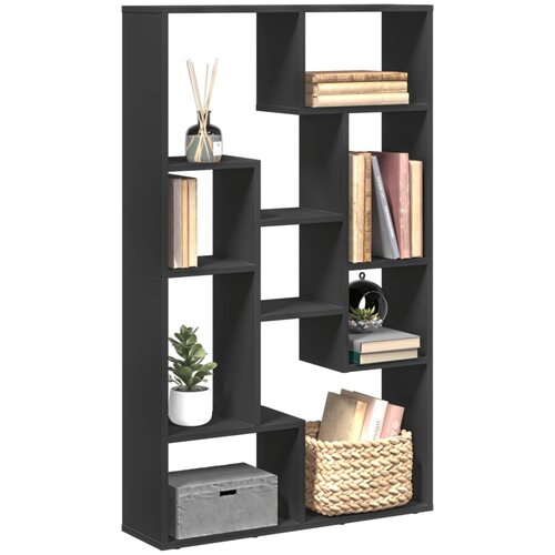 vidaXL Knjižna omara črna 72x20x120 cm inženirski les Cene