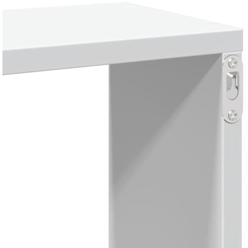  Zidna polica bijela 167,5x18x68 cm od konstruiranog drva Slike