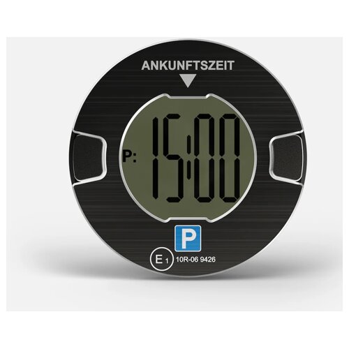 OOONO P-Disc No1 schwarz elektr. Parkscheibe f&amp;uuml;rs Auto Slike
