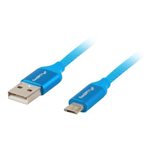 Lanberg Kabel USB 2.0 Macho/Micro USB Macho Quick Charge 3.0 1,8m Azul, (21091139) Cene