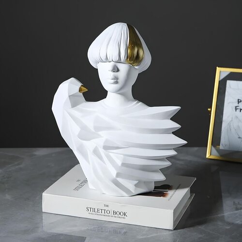 Aberto Design dekorativna figura CY0326, 30x24x11 cm, bela Slike