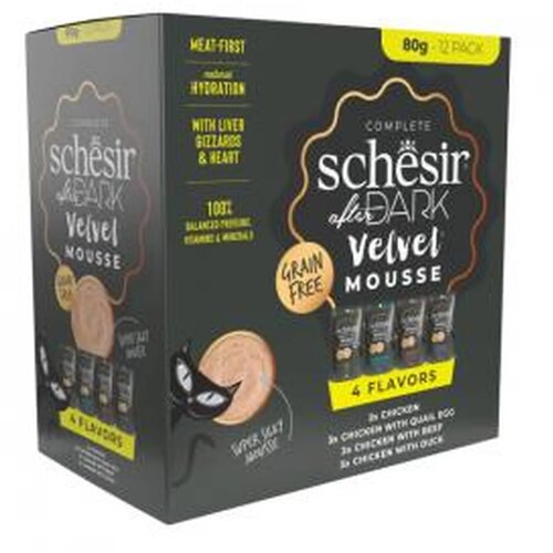 Schesir After Dark vlažna hrana za mačke, miks ukusa, multipak Slike